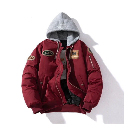 Autumn Winter Bomber Jacket Men