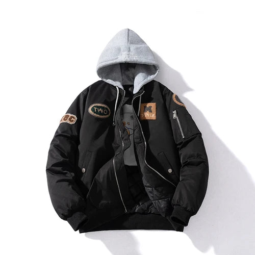 Autumn Winter Bomber Jacket Men