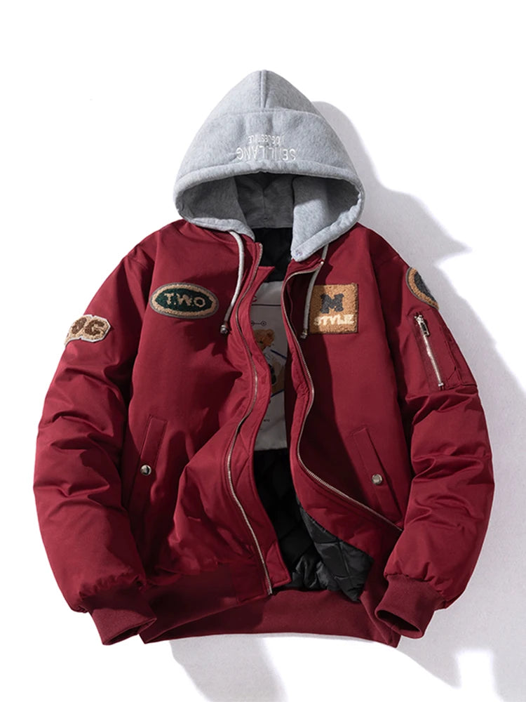 Autumn Winter Bomber Jacket Men