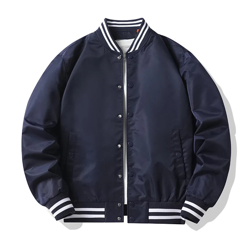 Supzoom New Arrival Rib Sleeve Cotton Fashion Single Breasted Casual Pilot Ins Bomber Baseball Jacket Loose Cardigan Solid Coat