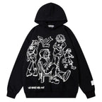 POOPMOOM Y2k Hoodie Men & Women Grunge Graphic Hoodies Oversized Aesthetic Hoodies Pullover Alt Emo Hip Hop Streetwear